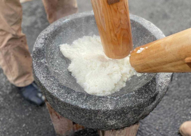 今年最後のイベント餅つきペッタン