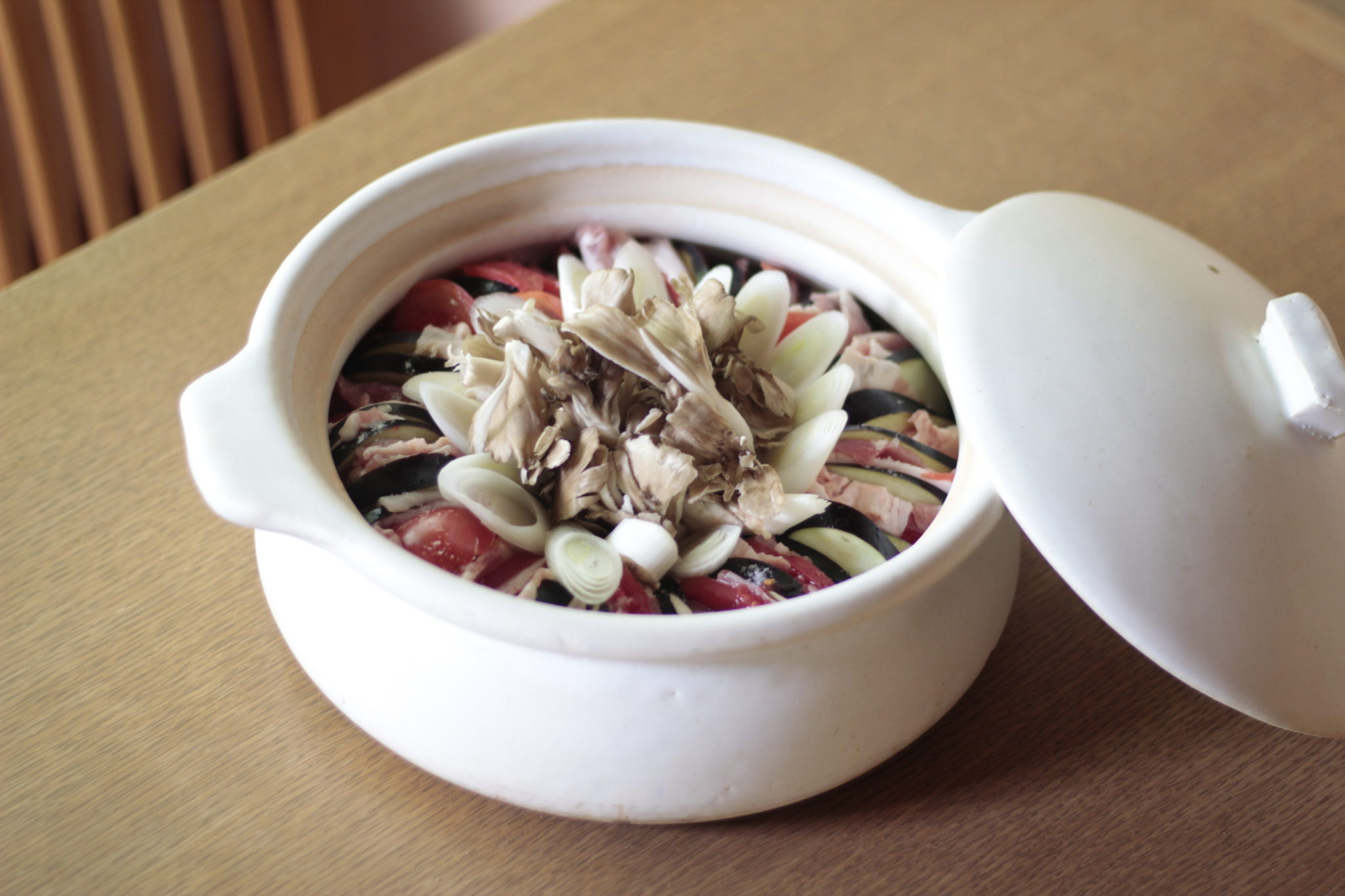 夏野菜ミルフィーユ鍋