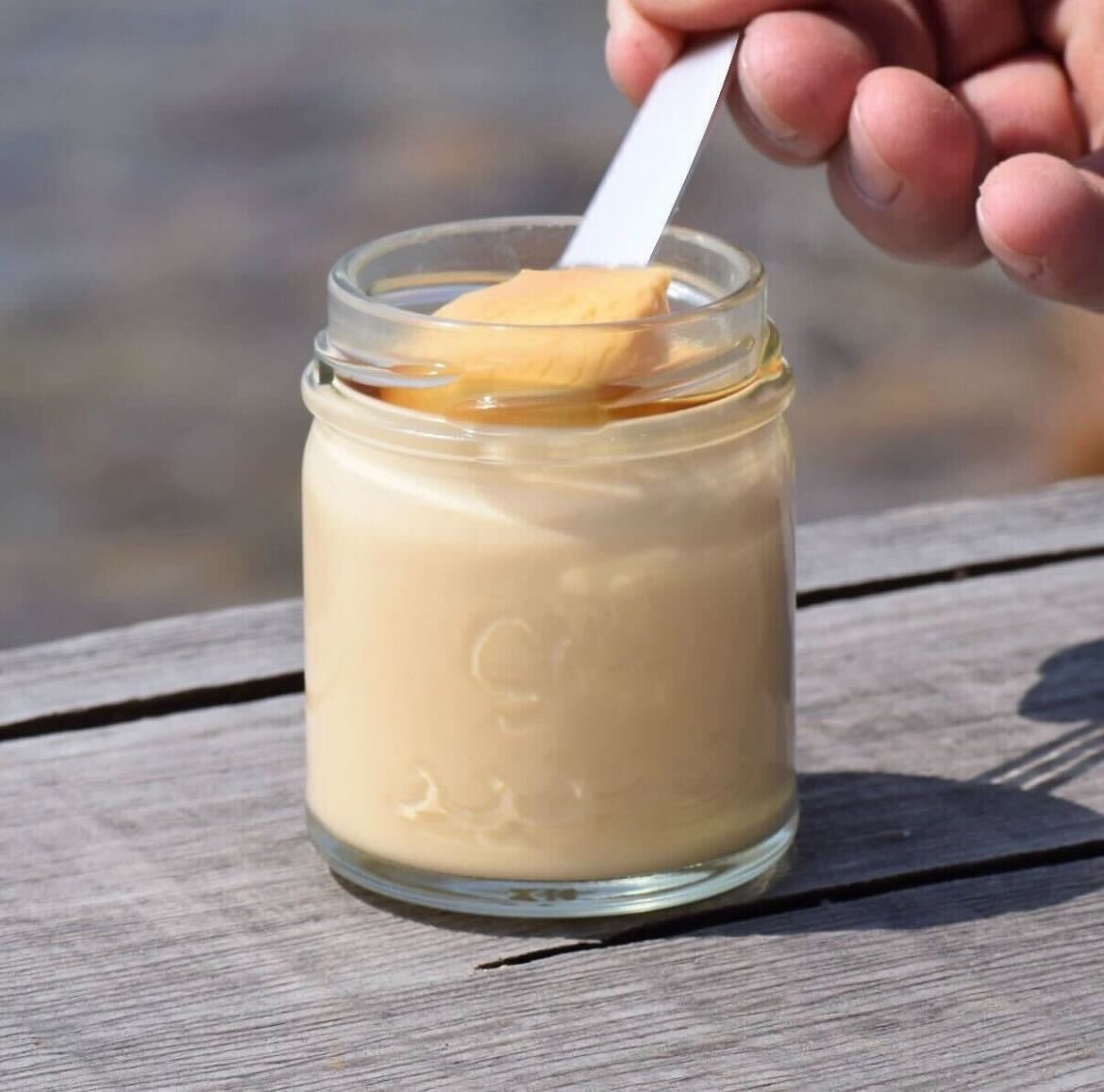 しおをかけてたべるプリン