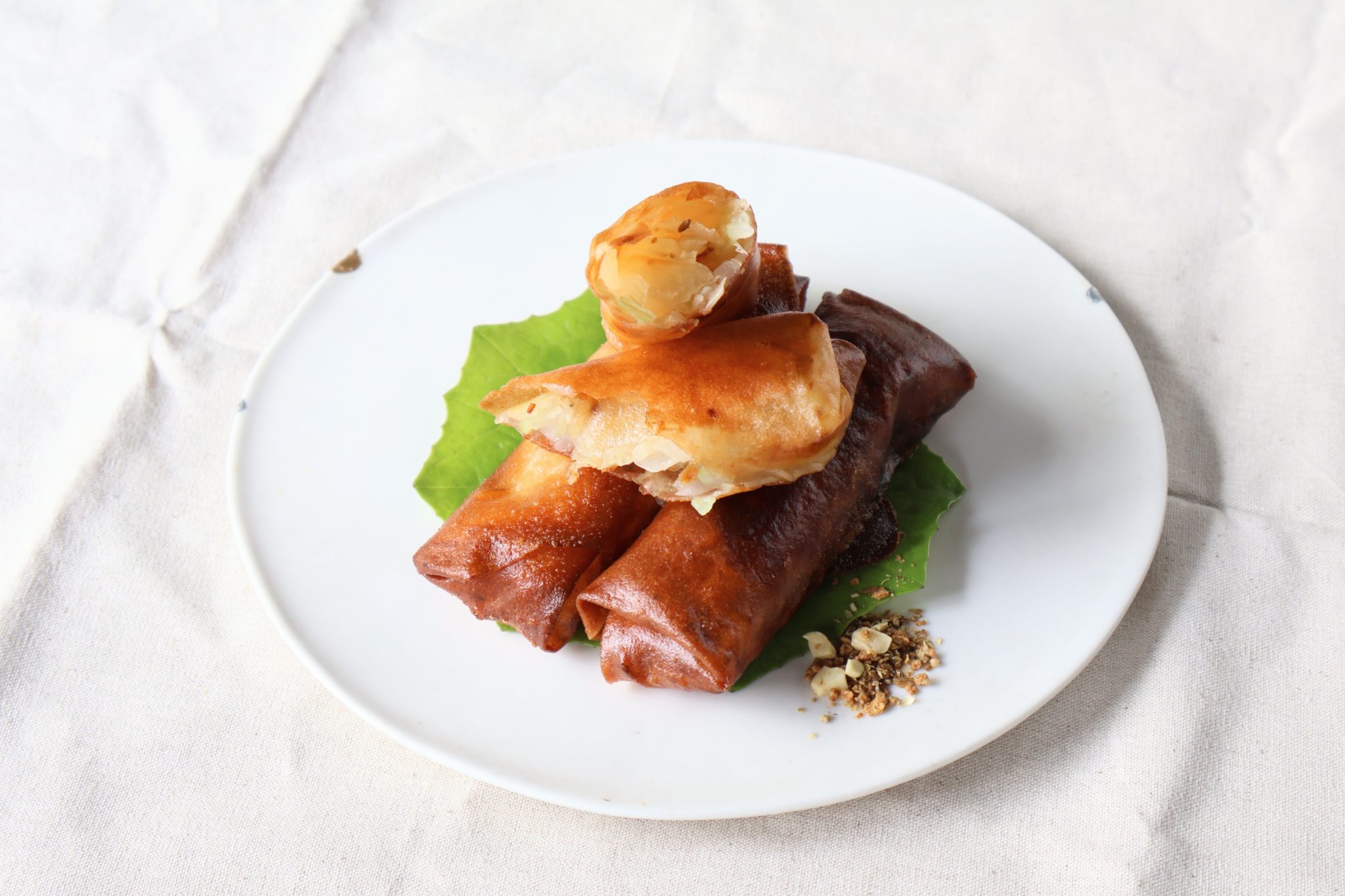 新玉ねぎの春巻き