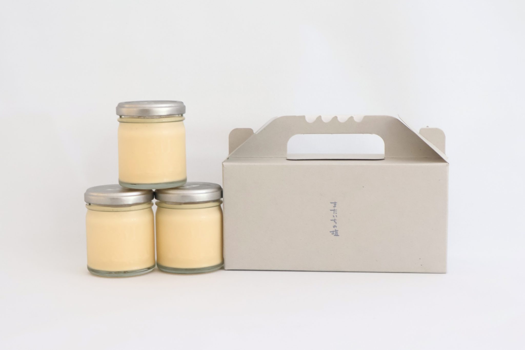 しおをかけてたべるプリン　プレーンセット3個入り