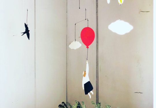 よしいいくえさんのモビール、入荷しました